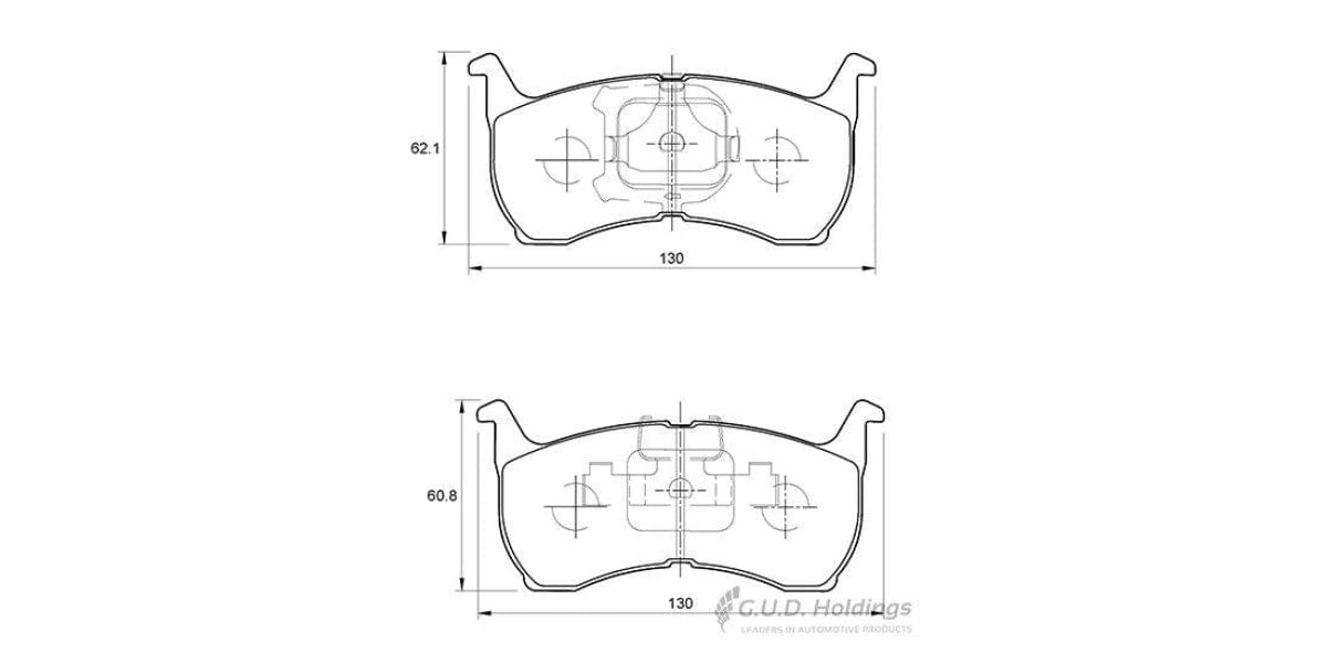 Brake Pads Front Mazda 626 (1983-1993) (SAFELINE D944S)