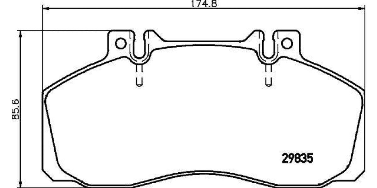 Brake Pads Front Mercedes Benz Sprinter 5 T Platform Chassis 905 R938