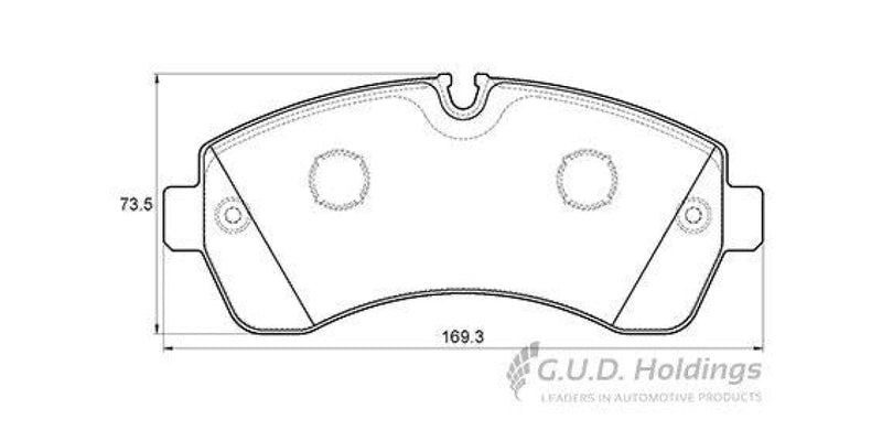 Brake Pads Front Mercedes Sprinter 3/4/5 Series (07-) Vw Crafter 35/50 (06-) (SAFELINE D3630S)