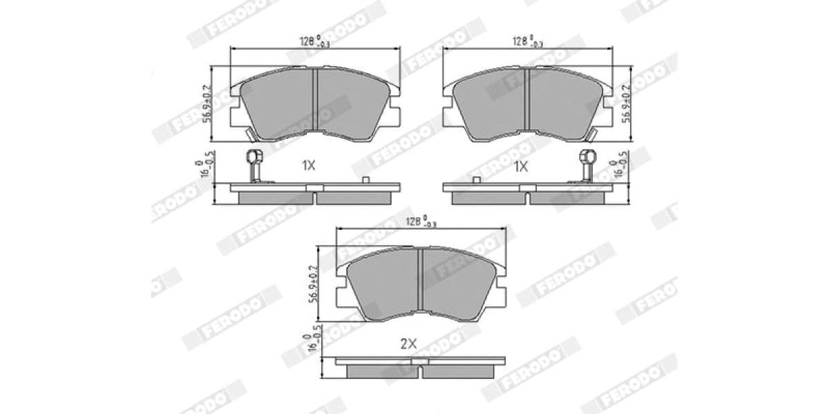 Buy Ferodo Brake Pads FDB556 at the best prices in South-Africa,nation-wide delivery!