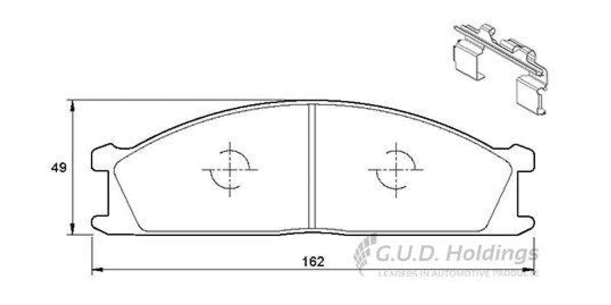 Brake Pads Front Nissan 1 Tonner,Hardbody,Np300,Patrol,Sani,Subaru Svx (SAFELINE D996S)
