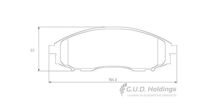 Brake Pads Front Nissan Hardbody (99-02) Navara (09-) Np300 (09-) (SAFELINE D4149S)