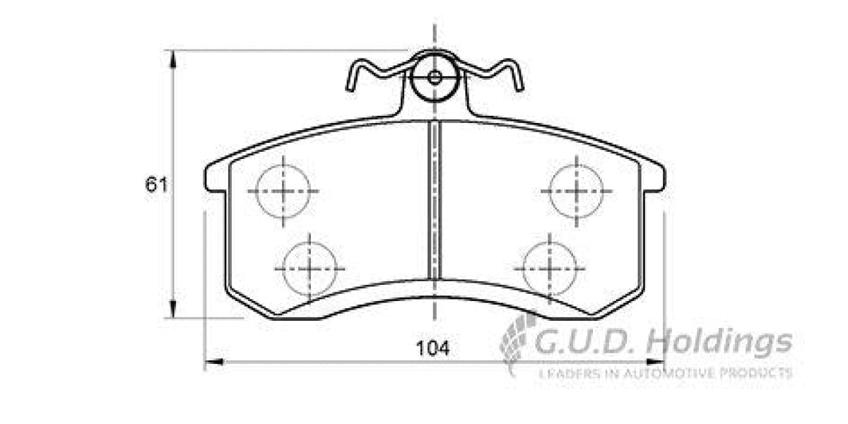 Brake Pads Front Nissan Langley,Pulsar,Sabre,Sentra,1400 (SAFELINE D982S)