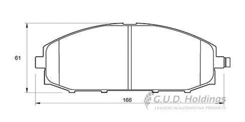 Brake Pads Front Nissan Patrol 97- (SAFELINE D3382S)