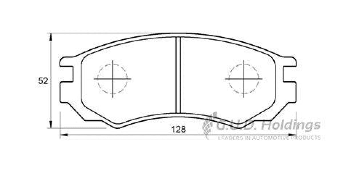 Brake Pads Front Nissan Sabre 200Gxi,200Sti (93-02) (SAFELINE D3010S)