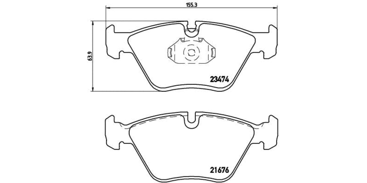 Brake Pads Front Set (Brembo) (P06042)