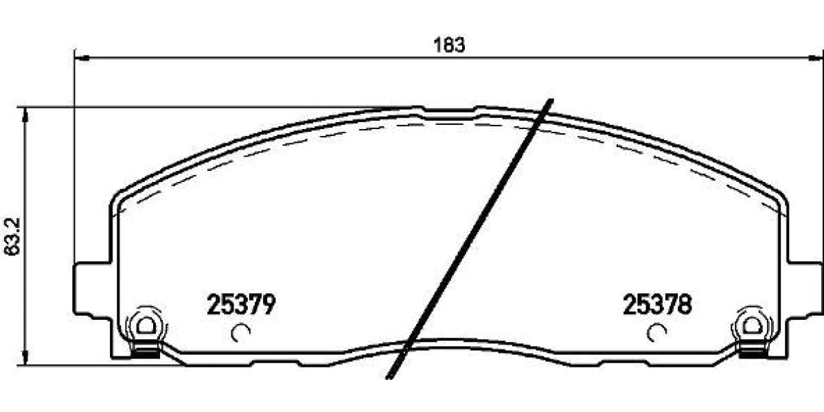 Brake Pads Front Set (Brembo) (P11035)