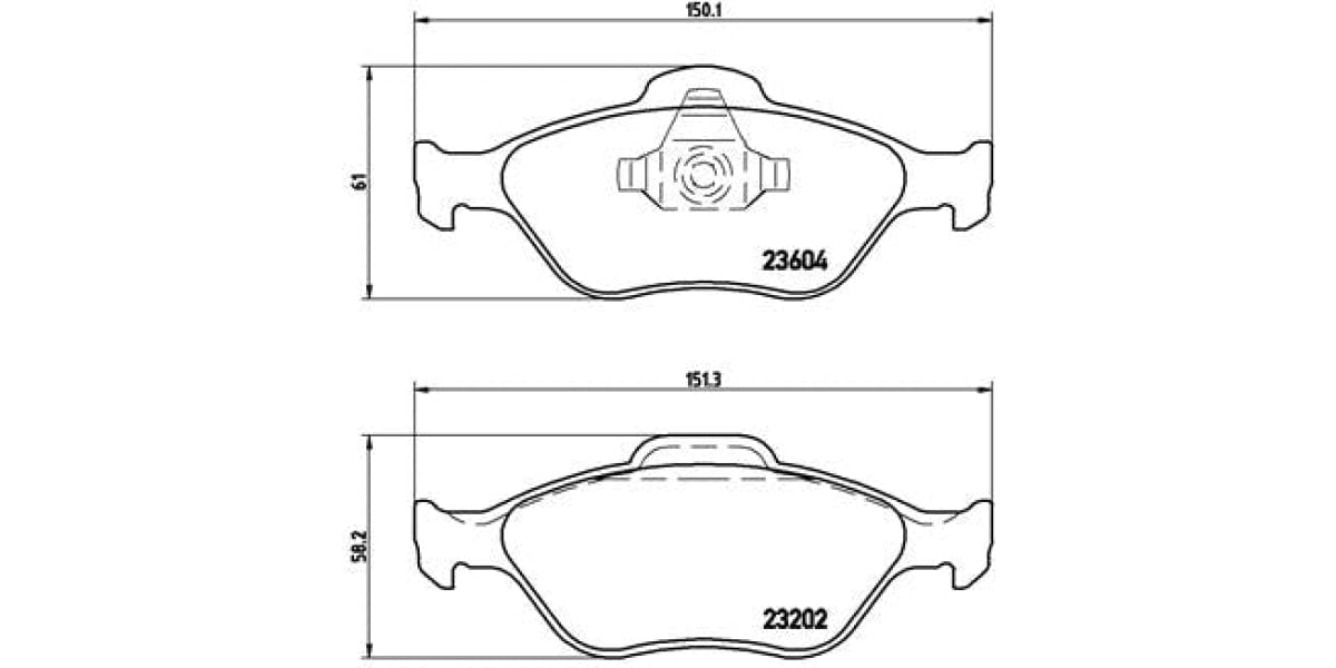 Brake Pads Front Set (Brembo) (P24055)