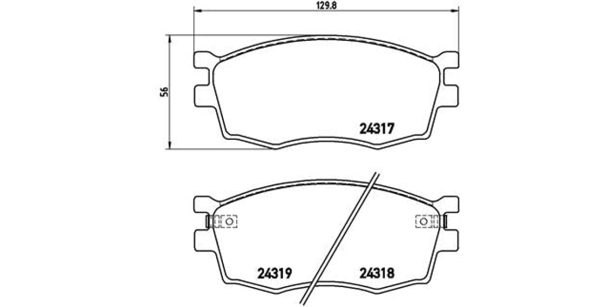 Brake Pads Front Set (Brembo) (P30026)