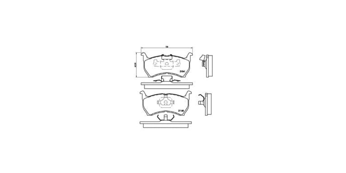Brake Pads Front Set (Brembo) (P49004)
