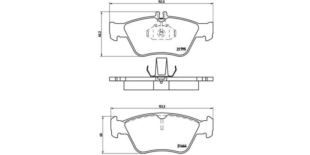 Brake Pads Front Set (Brembo) (P50023)