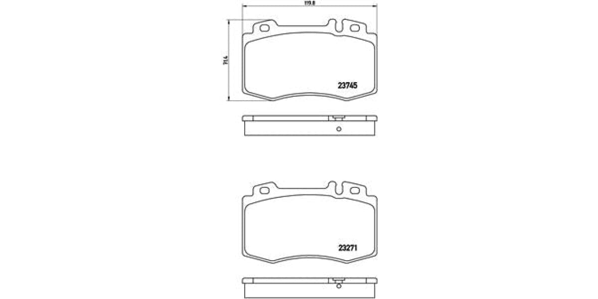 Brake Pads Front Set (Brembo) (P50053)