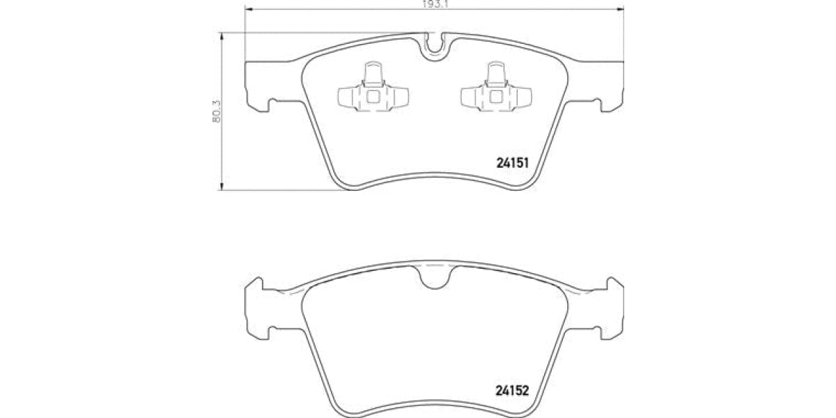 Brake Pads Front Set (Brembo) (P50115)