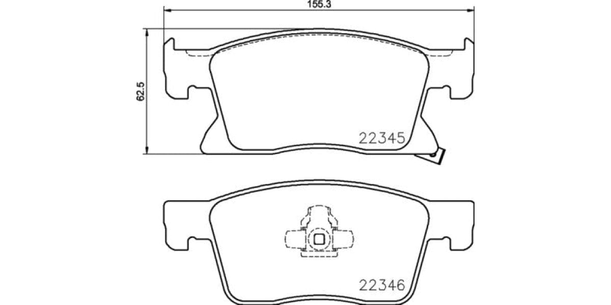 Brake Pads Front Set (Brembo) (P59091)