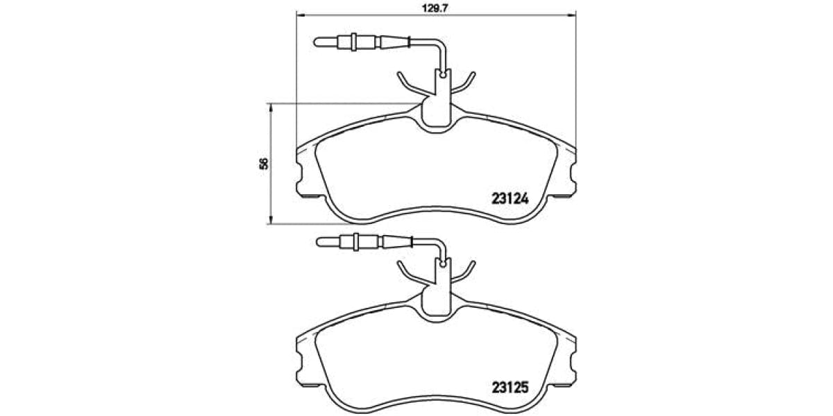 Brake Pads Front Set (Brembo) (P61060)