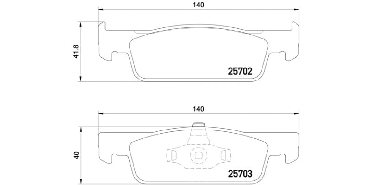 Brake Pads Front Set (Brembo) (P68059)
