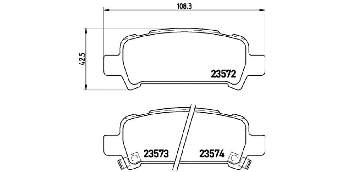 Brake Pads Front Set (Brembo) (P78011)