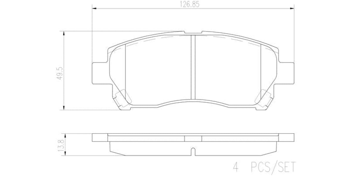 Brake Pads Front Set (Brembo) (P79024N)