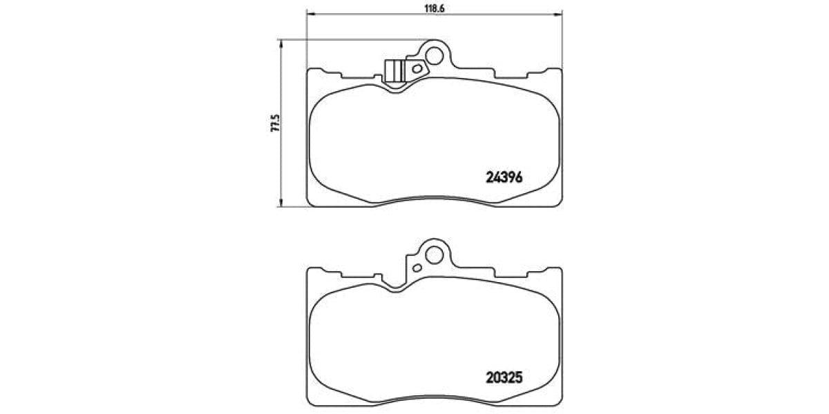 Brake Pads Front Set (Brembo) (P83072)