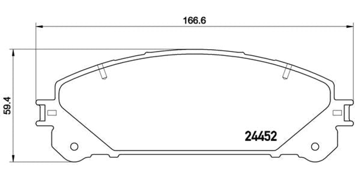 Brake Pads Front Set (Brembo) (P83145)