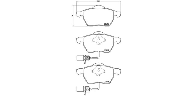 Brake Pads Front Set (Brembo) (P85085X)