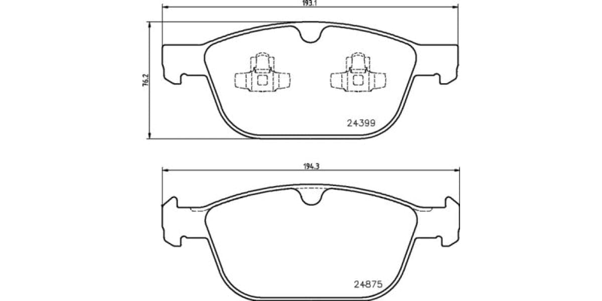 Brake Pads Front Set (Brembo) (P86023)