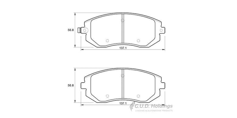 Brake Pads Front Subaru Forester (97-15) Impreza (07-10) Legacy (04-14) Outback (04-14) (SAFELINE D3659S)