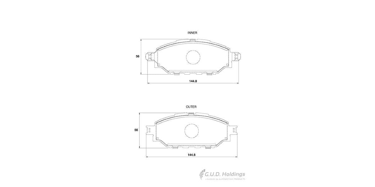 Brake Pads Front Front Toyota Hilux 2,0,2,4,2,8,2,8 Vvt-I (2005-2016) (SAFELINE D4157S)