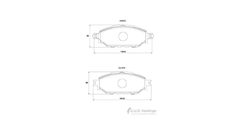 Brake Pads Front Front Toyota Hilux 2,0,2,4,2,8,2,8 Vvt-I (2005-2016) (SAFELINE D4157S)