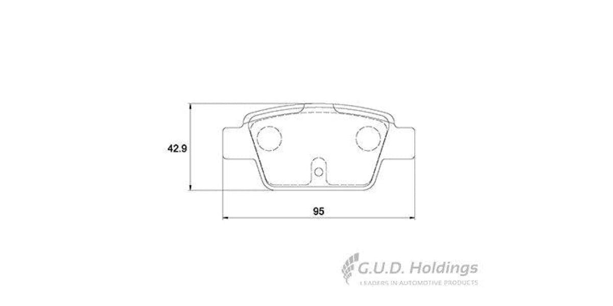 Brake Pads Rear Alfa Mito 1.4Tbi (09-) Fiat Bravo (07-) Mutlipla (03-) Stilo (03-) Mahindra Xuv500 (14-) (SAFELINE D4124S)