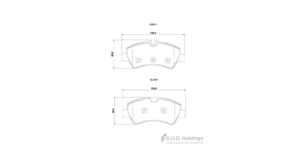 Brake Pads Rear Ford Tourneo (13-) Transit (12-) (SAFELINE D4174S)