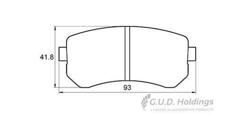 Brake Pads Rear Hyundai Accent,I20,I30,Kia Cerato,Proceed,Sportage (SAFELINE D3792S)