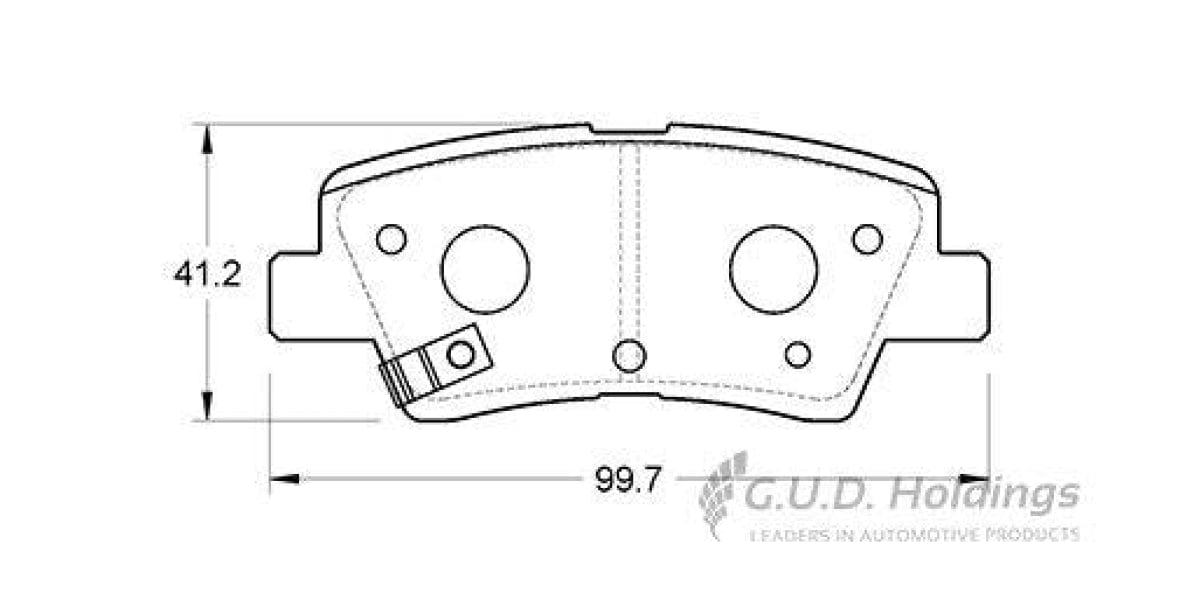 Brake Pads Rear Hyundai Accent Iv 1.6 (11-) Elantra (11-) I20 (13-) Sonata (05-) Tucson (04-) Kia Optima 2.4 Auto (12-) Soul (09-) Sporatge Iv (16-) (SAFELINE D3947S)