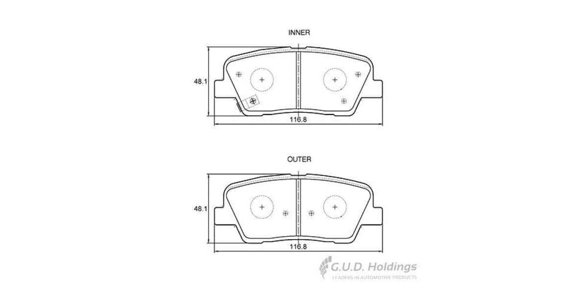 Brake Pads Rear Hyundai Santa Fe (06-) Kia Sorento (09-) (SAFELINE D3798S)