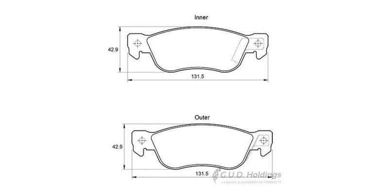 Brake Pads Rear Isuzu Trooper (Vd1) 93-01 (SAFELINE D3049S)