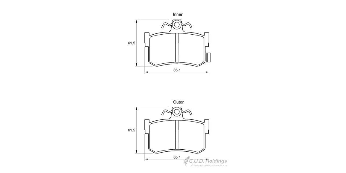 Brake Pads Rear Mg Tf 1.8 (K18) (2002-2006) (SAFELINE D3348S)