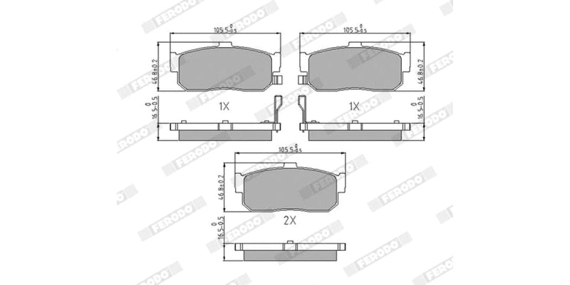 Buy Ferodo Brake Pads FDB796 at the best prices in South-Africa,nation-wide delivery!