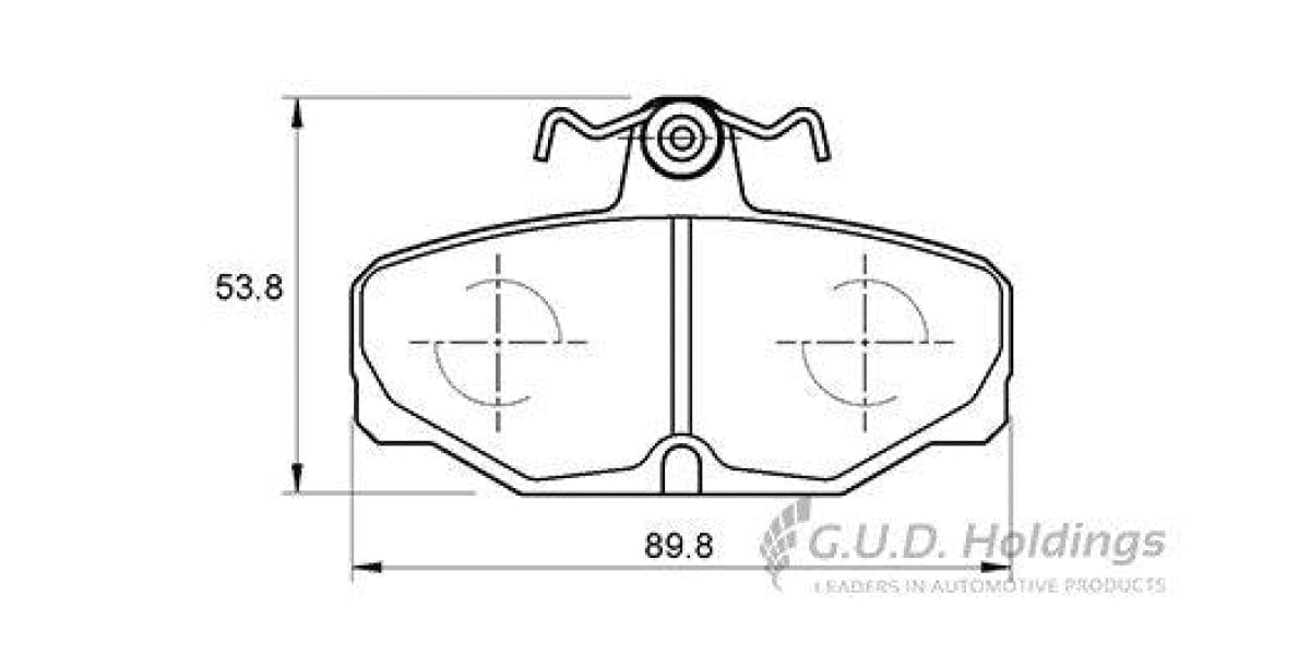 Brake Pads Rear Ord Sierra Zr6,Sapphire Ghia (89-93) (SAFELINE D987S)
