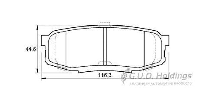 Brake Pads Rear Toyota Prado D4D (10-) Landcruiser 70,76,79,200 (07-) (SAFELINE D3848S)