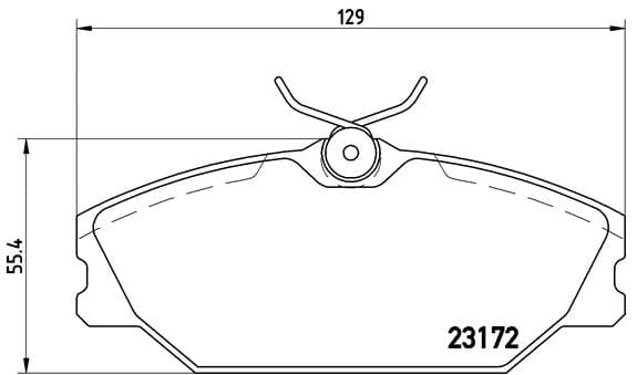 BREMBO Front Brake Pads for Renault Laguna I Grandtour K56 - P68027