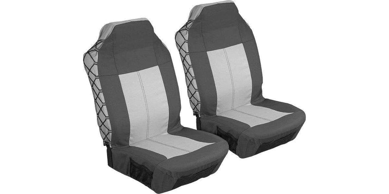 Car Seat Cover Car Front Seat Cover Set Grey Explorer 2Pc SA300 -Modern Auto Parts!
