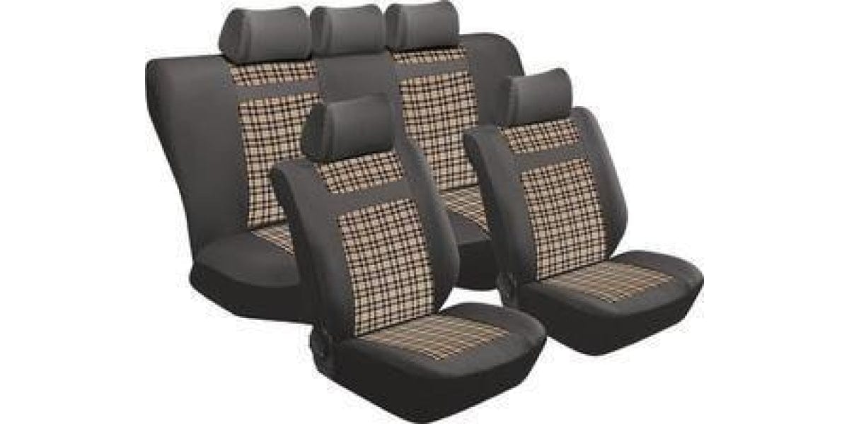 Car Seat Cover Car Seat Cover Set 11Pc Tartan Pu SA71 -Modern Auto Parts!