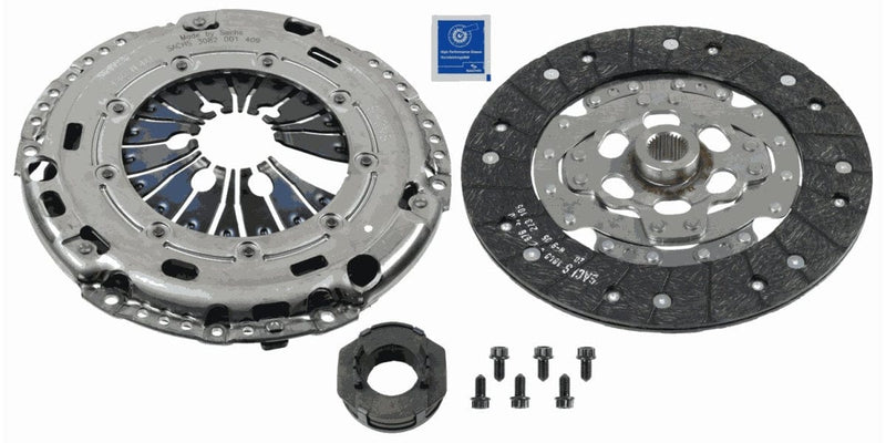 Clutch Kit Audi A3 1.6Tdi,1.9Tdi,2.0Fsi (Cayc,Bls,Bxe,Bk,Axw,Mbm,Blx,Bly,Bv) Seat (Blr) Vw Eos (Bvy,Bvz) Golf 5 1.9Tdi (Bkc,Bxe) 2.0 Fsi (Axe,Bly) SACHS 3000 970 036