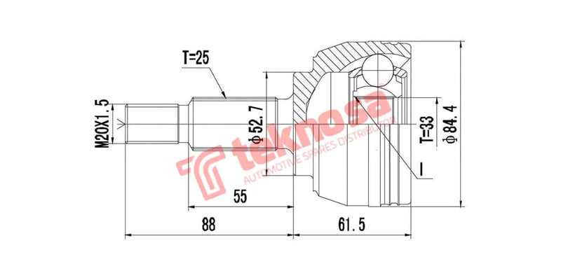 Cv Joint Outer Renault Captur Fluence Grand Scenic Megane 1.9Dci 2.0I 2002>