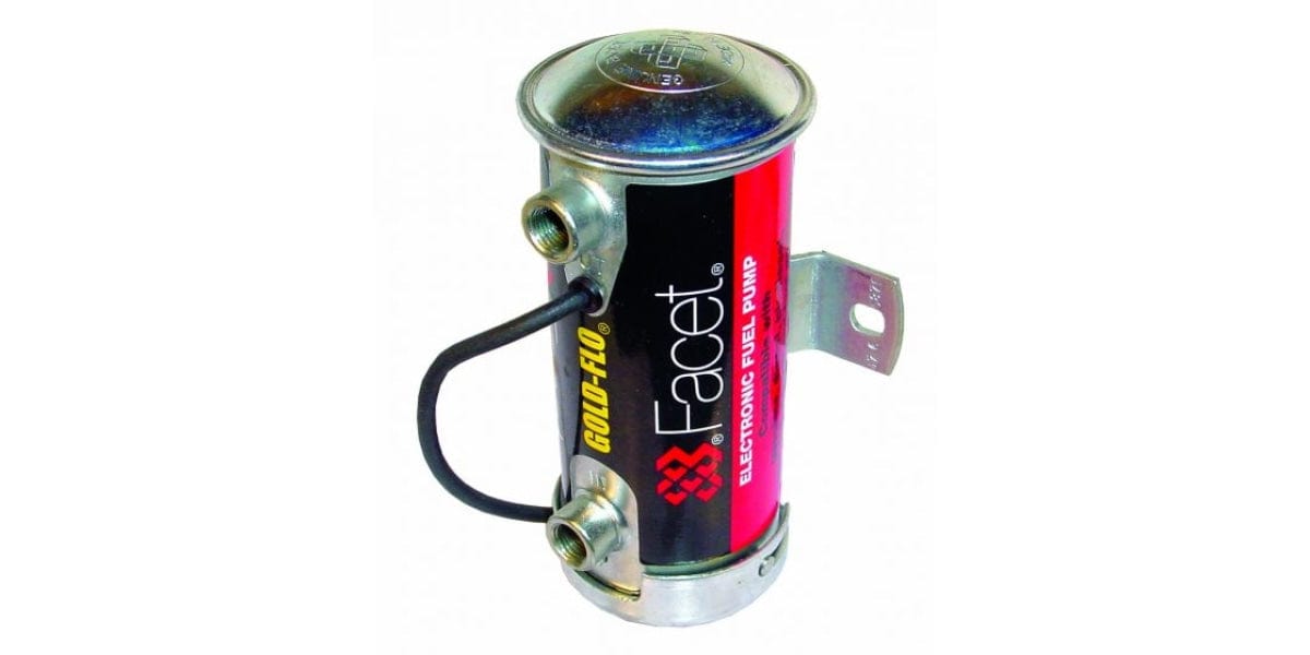 Facet 476088E 24V Solid-State Fuel Pump – Upright Front View