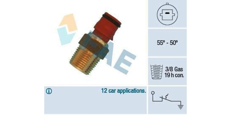 Fae-Fan Switch 55-50C 3/8 Gas (36560) - Modern Auto Parts