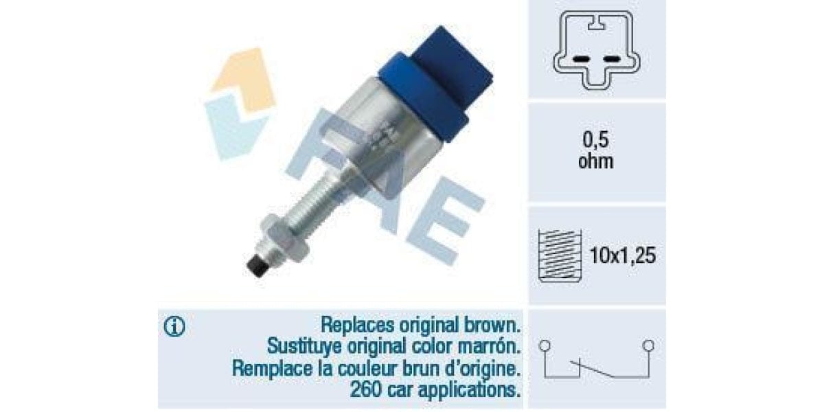 Fae-Stop Light Switch 2Pin M10X1 25 (24680) - Modern Auto Parts