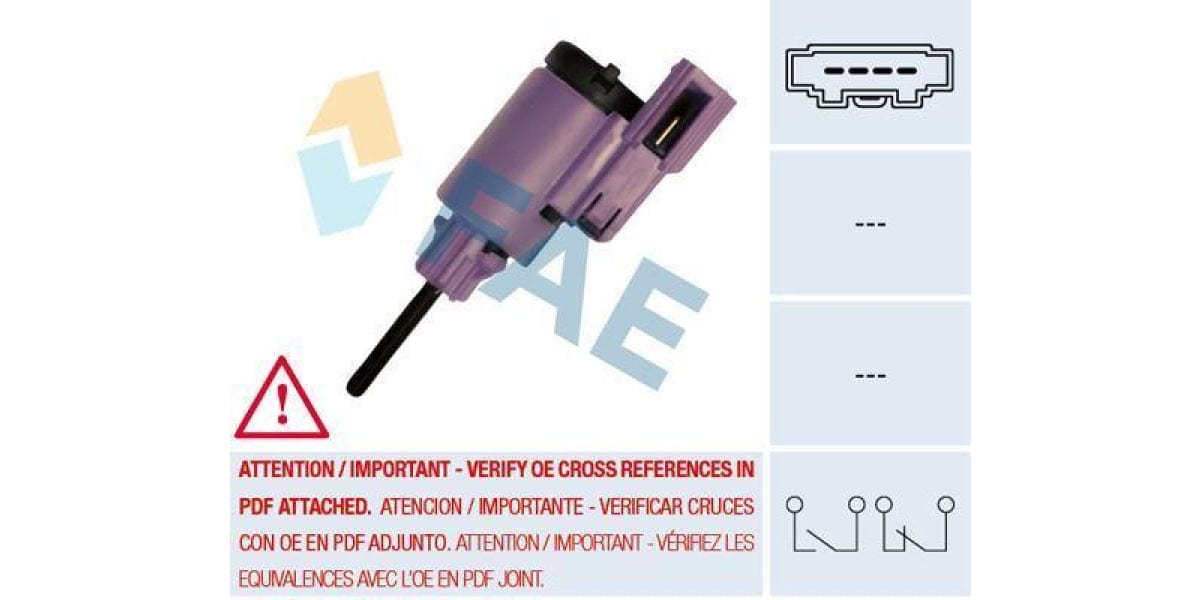 Fae-Stop Light Switch 4Pin -No Thread (24760) - Modern Auto Parts