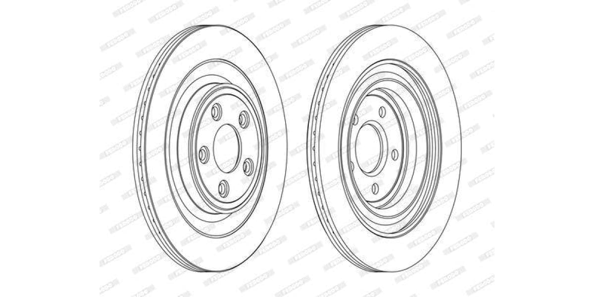 Ferodo Brake Disc (Pair) (Ddf1703C)(Pair) - Modern Auto Parts