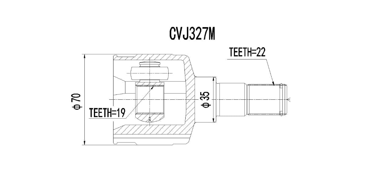 Inner Cv Joint Chev Spark 0.8,Lite,1.0,1.0 Lite,1.2 2003-2010 at Modern Auto Parts!